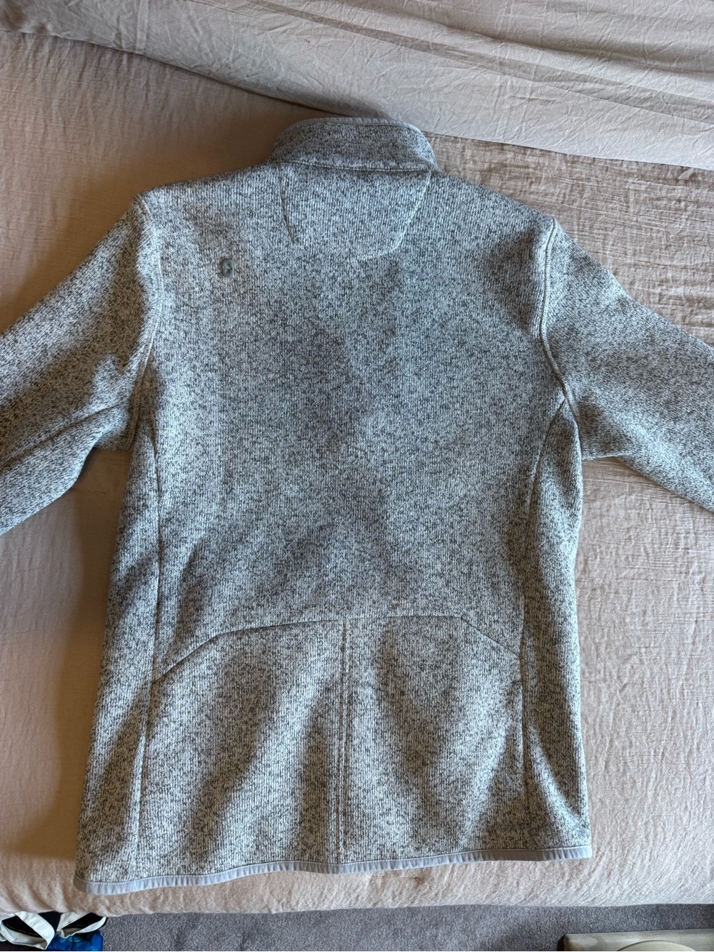 Figs Heathered Light Gray Full-Zip Jacket - Picture 2 of 3